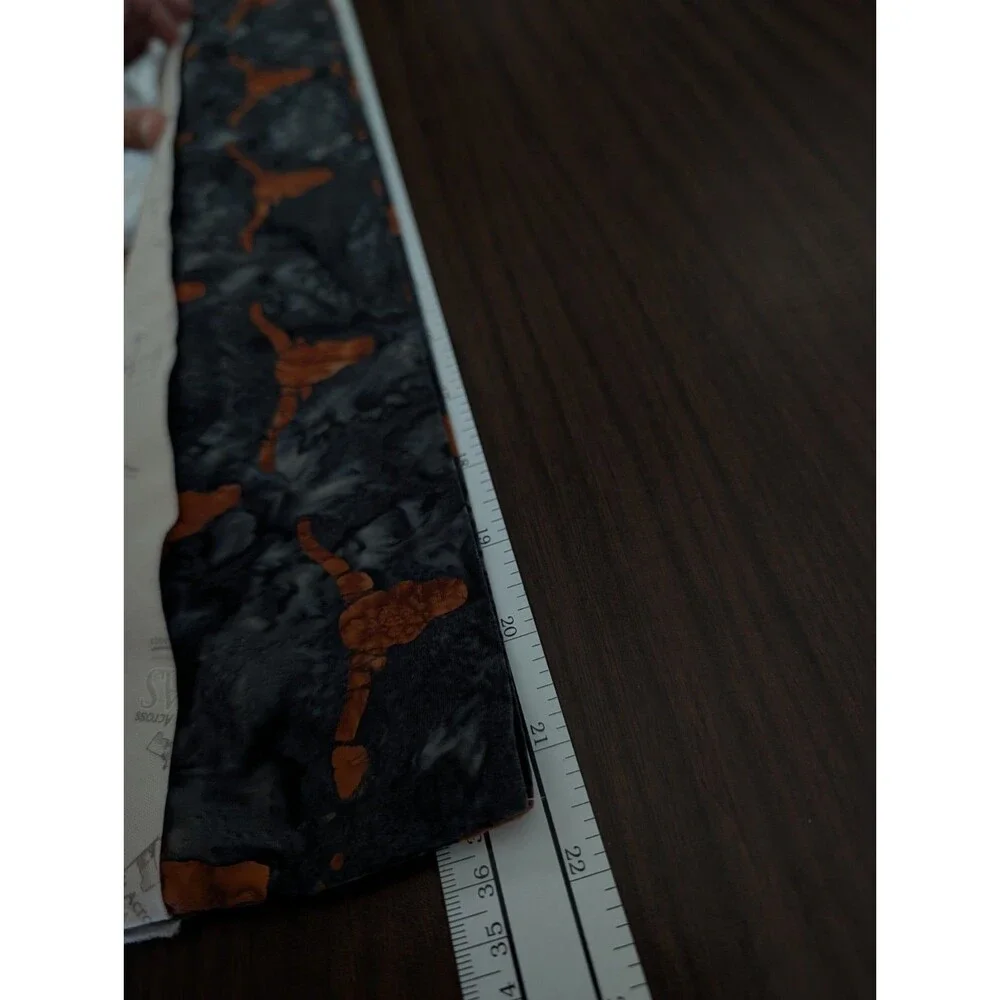 Texas Longhorns UT Handmade Artisan Batik Standard Pillowcase Quilt Across Texas